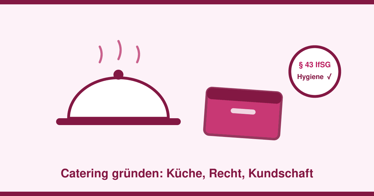 Catering gründen 2026: Ohne Gaststättenerlaubnis starten — Gesundheitszeugnis, Mietküche und die Kammer-Frage erklärt