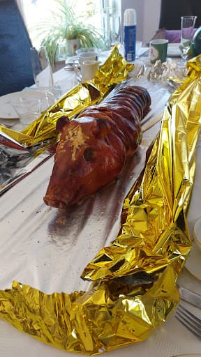 Spanferkel-Catering BESTE SPANFERKELBRATEREI & PARTYSERVICE BERLIN — Kundenfoto
